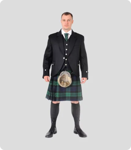 8 Yard Black Watch Kilt_Full Highland Dress Package