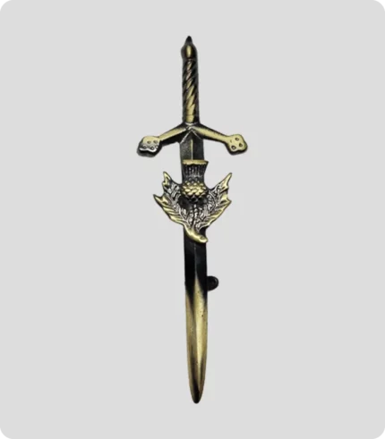 Antique Thistle Sword Kilt Pin