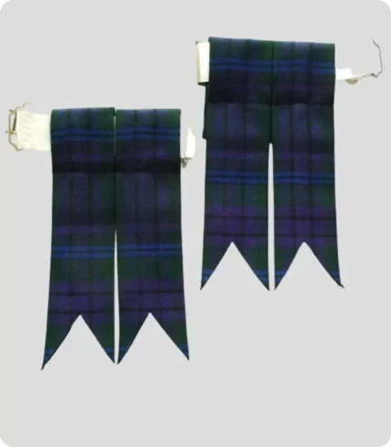 Custom Made Douglas Tartan Kilt Flashes