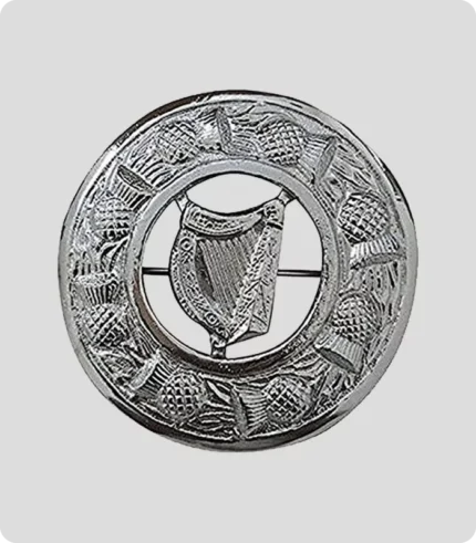 Irish Harp Kilt Brooch