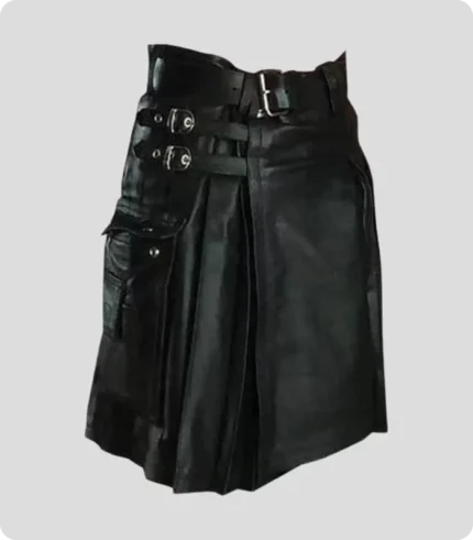 Mens Leather Kilt