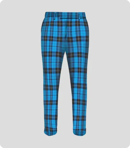 Premium Quality Traditional Scottish Ramsay Blue Tartan