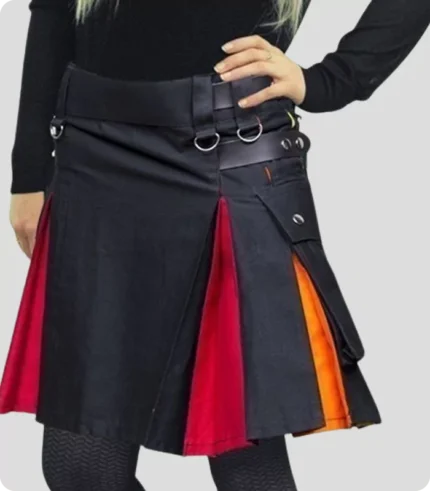 Rainbow Utility Kilt For Women