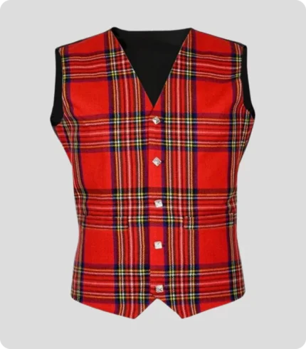 Royal stewart tartan waistcoat