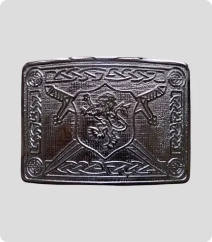 Saltire Lion Rampant Kilt Belt Buckle