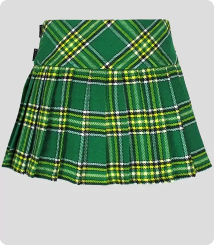 Skirt girls green irish Front