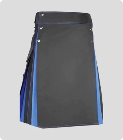 Traditional Black and Blue Hybrid Kilt