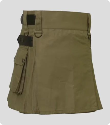 Women Khakhi Color Utility Kilt