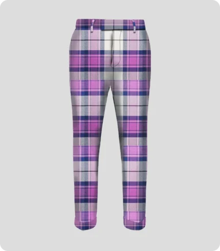 Custom Hand Made Kerr Orchid Tartan Trouser